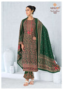 Suryajyoti Kalamkari Vol 1 Jam Satin Print with Fancy Swarovski Work Designer Suit