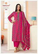 Suryajyoti Kalanidhi Vol 1 Jam Satin Print With Fancy Embroidery Work Suit