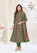 Suryajyoti Kalki Vol 41 Jam Satin Printed Suit With Embroidery Work
