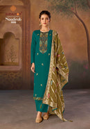 Suryajyoti Naadirah Vol 5 Jam Satin Fancy Designer Work Suit