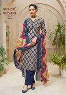 Suryajyoti Naishaa Vol 54 Premium Jam Satin Printed Suit
