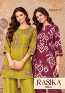 Suryajyoti Rasika Vol 3 Fancy Printed Ladies Top With Bottom Set