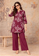 Suryajyoti Rasika Vol 3 Fancy Printed Ladies Top With Bottom Set