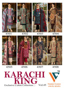 Vandana Creation Karachi King Vol 45 Cotton Digital Print Salwar Suit Designer Collection