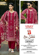 Vinay Bin Saeed Vol 2 Cotton Printed Fancy Embroidered Designer Suit