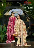 Vinay Bin Saeed Vol 2 Cotton Printed Fancy Embroidered Designer Suit