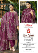 Vinay Bin Saeed Vol 2 Cotton Printed Fancy Embroidered Designer Suit