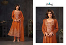 Your Choice Tibco Chinon Heavy Embroidered Designer Suit Wedding & Function Wear Ladies Suit