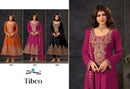Your Choice Tibco Chinon Heavy Embroidered Designer Suit Wedding & Function Wear Ladies Suit