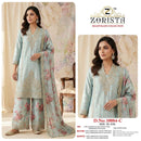 Zorista D No 10084 Silk Embroidered Designer Readymade Suit