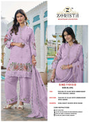 Zorista D No 11013 Silk Heavy Embroidery Designer Ready Made Salwar Suit