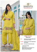 Zorista D No 11013 Silk Heavy Embroidery Designer Ready Made Salwar Suit