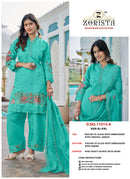Zorista D No 11013 Silk Heavy Embroidery Designer Ready Made Salwar Suit