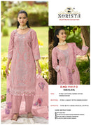 Zorista 11017 Heavy Embroidered Cotton Ready Made Salwar Suit