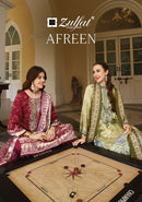 Zulfat Designer Suits Afreen Jam Cotton Digital Print With Fancy Work Suit