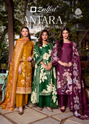 Zulfat Designer Suits Antara Pashmina Suit With Handwork Pakistani Suits
