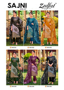 Zulfat Designer Suits Sajni Vol 7 Jam Cotton Print With Work Suit